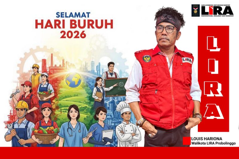 Peringati Hari Buruh 2026, Walikota LIRA Probolinggo Ajak Seluruh Pihak Perkuat Sinergi dan Kesejahteraan Pekerja