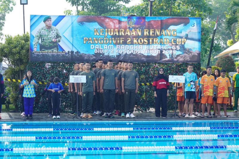Pangdivif 2 Kostrad Buka Kejuaraan Renang 2026