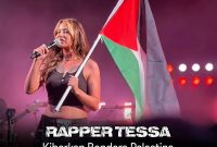 Aksi Solidaritas di Panggung Musik: Rapper Tessa Kibarkan Bendera Palestina dan Kritik Kebijakan Pemerintah Denmark