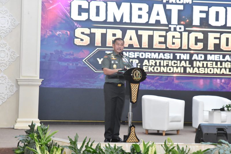 Pangdam I/BB Mayjen TNI Hendy Antariksa Hadiri Seminar Nasional TNI AD Bahas Transformasi dan Pemanfaatan AI