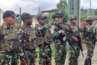 Satgas Pamtas Yonif 763/SBA Bagikan Sargas Kepada Warga Binaan