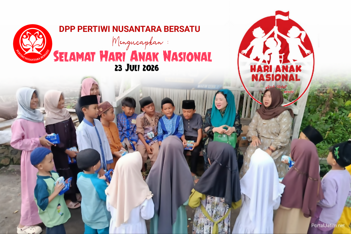 Peringati Hari Anak Nasional 2026, Ketua Umum DPP PNB Hj. Sri Setyo Pertiwi Ajak Masyarakat Wujudkan Lingkungan Aman dan Ramah bagi Masa Depan Anak