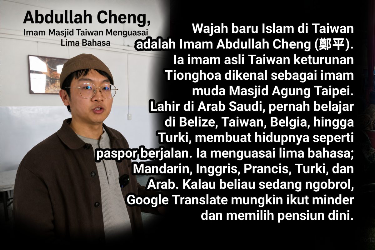 Mengenal Imam Abdullah Cheng, Imam Masjid Taiwan Menguasai Lima Bahasa