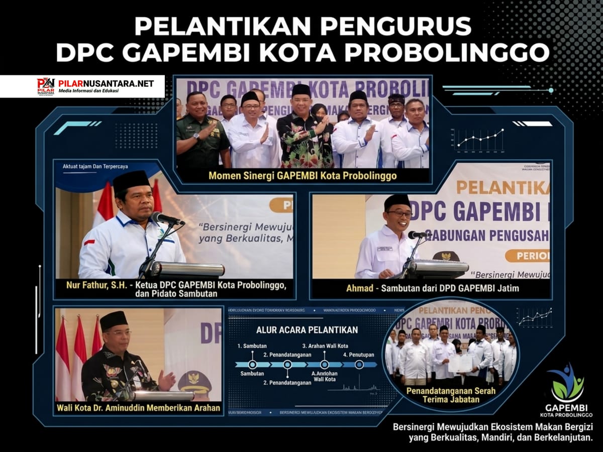 GAPEMBI Kota Probolinggo Dilantik, Buka 2.000 Lapangan Kerja Lewat Dapur MBG