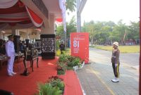 Kasat Reskrim Polres Probolinggo Dipercaya Jadi Komandan Upacara HUT ke-81 RI