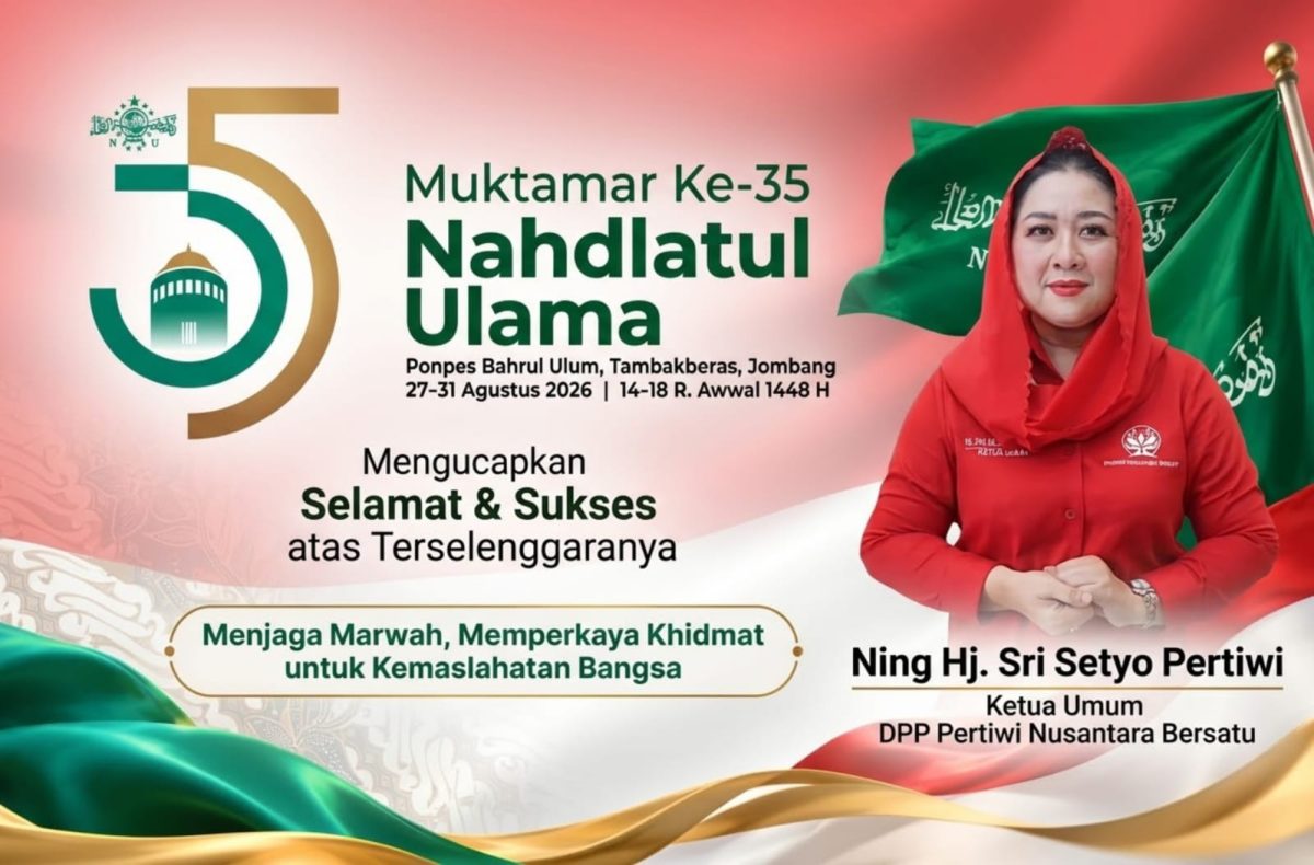 Muktamar Ke-35 NU: Ketum DPP Pertiwi Nusantara Bersatu, Ning Hj. Sri Setyo Pertiwi, Harapkan Penguatan Kemandirian dan Khidmat Bangsa