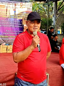 Lurah Kebonsari Kulon saat memberikan sambutan dihadapan para peserta