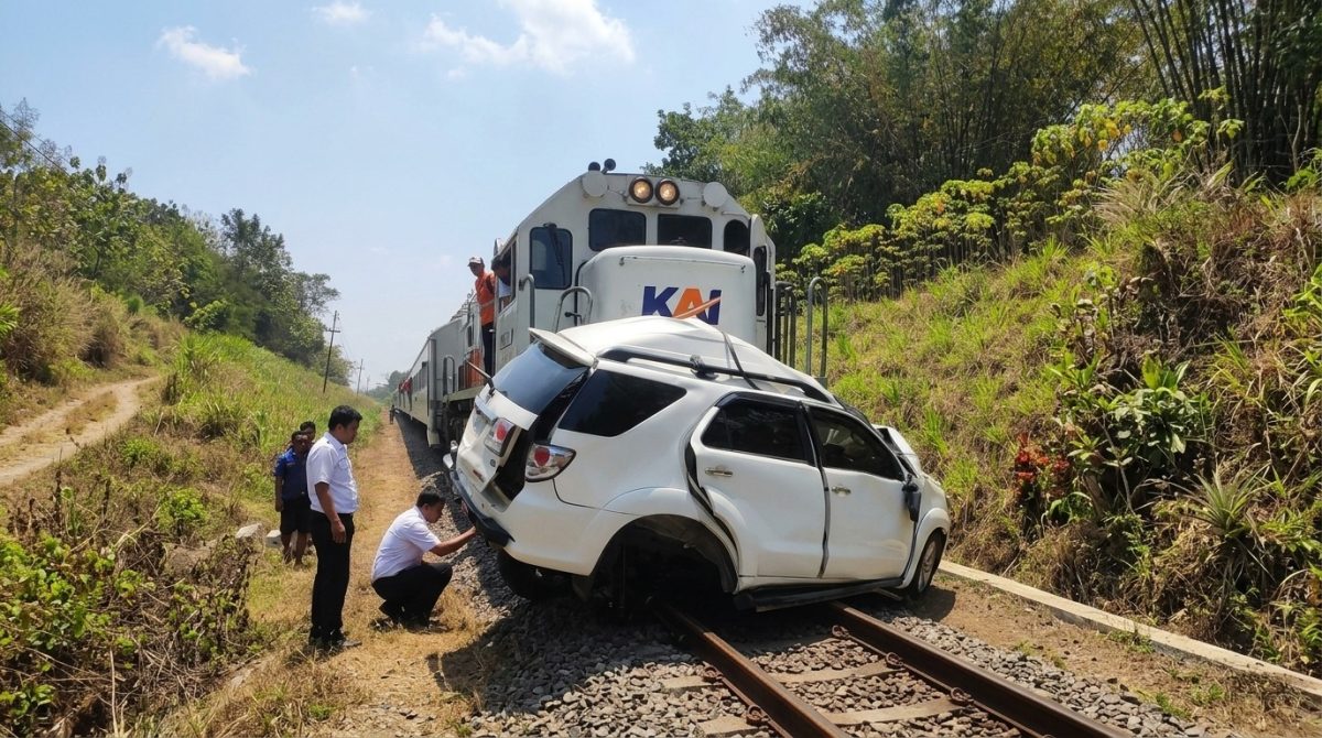 Insiden KA Ijen Ekspres dengan Mobil, KAI Daop 9 Jember Ingatkan Pentingnya Mendahulukan Kereta Api